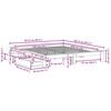 vidaXL Bedframe zonder matras massief grenenhout wit 200x200 cm