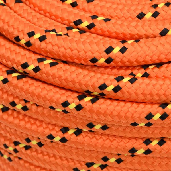 vidaXL Boottouw 16 mm 50 m polypropyleen oranje