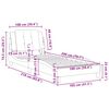 vidaXL Bedframe zonder matras "Zadar" kunstleer wit 100x200 cm
