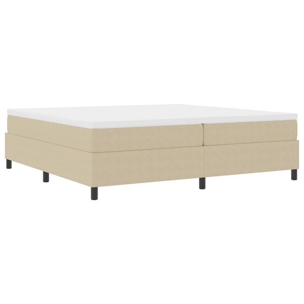 vidaXL Platform bedframe Grijs groen 200 x 200 cm Stof