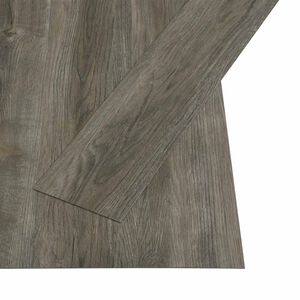 vidaXL Zelfklevende Vloerplank Grijs en Bruin 4,46 m&sup2; 32 st PVC