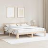 vidaXL Bedframe met hoofdeinde Naturel 180 x 200 cm Massief grenenhout
