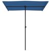vidaXL Parasol met aluminium paal 180x110 cm azuurblauw