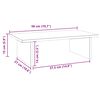 vidaXL Monitorstandaard 50x27x15 cm massief grenenhout