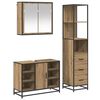 vidaXL Badkamermeubelset 3 st Artisan Eiken 80 x 33 x 60 cm