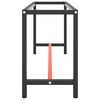 vidaXL Werkbankframe 170x50x79 cm metaal matzwart en matrood