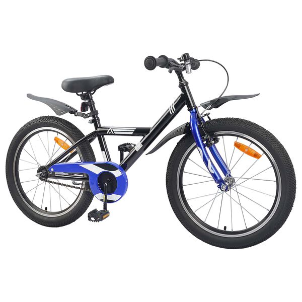 vidaXL Kinderfiets 18 Inch voor 5-7 jaar Zwart
