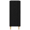 vidaXL Dressoir met lade Zwart eiken 34 x 69.5 x 90 cm Bewerkt hout