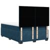 vidaXL Boxspring met matras fluweel blauw 140x200 cm