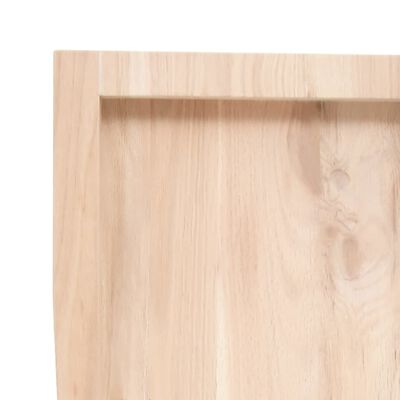 vidaXL Wastafelblad 180x40x(2-4) cm onbehandeld massief hout