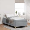 vidaXL Bedframe met matras Lichtgrijs 90 x 190 cm Stof