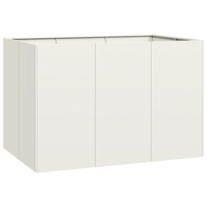 vidaXL Plantenbak 120x80x80 cm staal wit