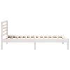 vidaXL Bedframe met hoofdeinde Wit 100 x 200 cm Massief grenenhout