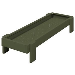 vidaXL Kippen voederbak Olijf Groen 80 x 28 x 13.5 cm