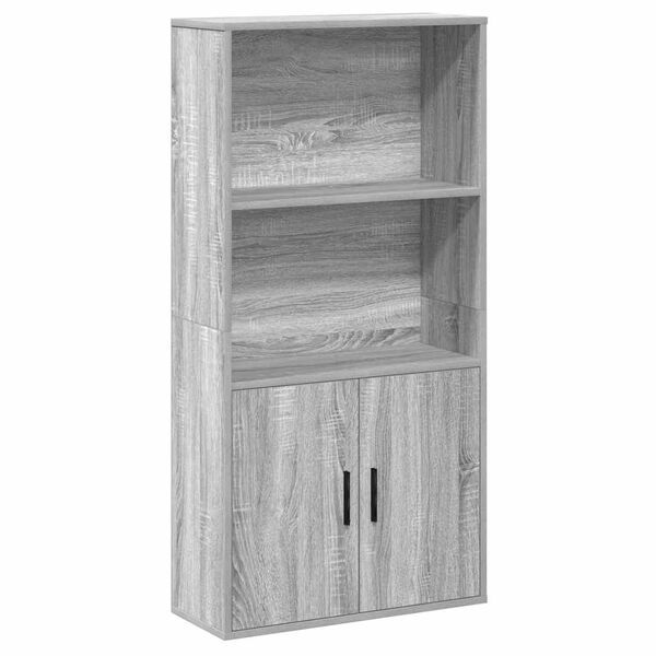 vidaXL Boekenkast 60x24x120 cm bewerkt hout grijs sonoma eikenkleurig