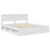 vidaXL Bedframe met hoofdeinde Wit 180 x 200 cm Massief grenenhout