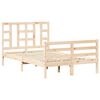 vidaXL Bedframe met hoofdbord massief hout 120x200 cm