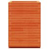 vidaXL Plantenbak 50x50x72,5 cm massief grenenhout wasbruin