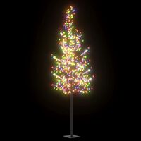 vidaXL Kerstboom met 600 LED's meerkleurig licht kersenbloesem 300 cm