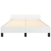 vidaXL Bedframe met hoofdeinde zonder matras 120x200 cm wit