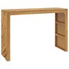 vidaXL Wandtafel 110x35x75 cm massief teakhout