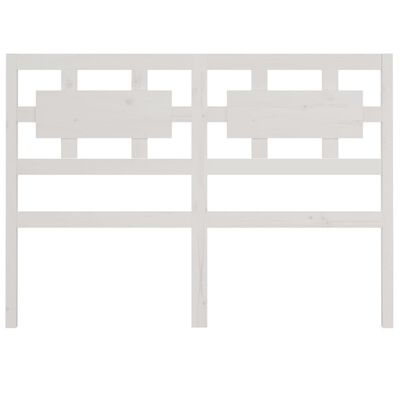vidaXL Hoofdbord 155,x4x100 cm massief grenenhout wit