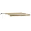 vidaXL Handmatige Luifelhouder met LED's Groen, Geel, Wit 4,5 &times; 3 m