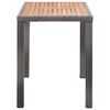 vidaXL Tuintafel 123x60x74 cm massief acaciahout antraciet en bruin