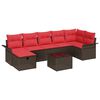 vidaXL Tuin Sofa Set 8 st Poly riet
