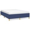 vidaXL Bedframe zonder matras stof blauw 140x200 cm
