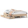 vidaXL Bedframe zonder matras massief grenenhout 135x190 cm