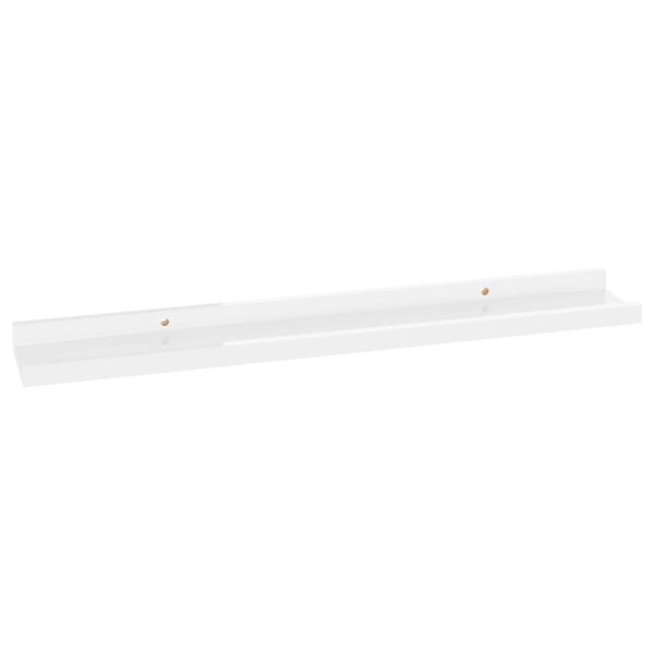vidaXL Wandschappen 4 st 60x9x3 cm hoogglans wit