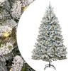 vidaXL Kunstkerstboom 240 cm 300 LED's Warmwit PVC en staal