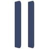 vidaXL Boxspring met matras stof blauw 140x190 cm