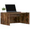 vidaXL Wandbureau Gerookt eiken 60 x 45 x 30 cm Bewerkt hout