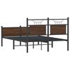 vidaXL Bedframe zonder matras bewerkt hout bruin eikenkleur 120x200 cm