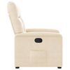 vidaXL Fauteuil verstelbaar microvezelstof beige