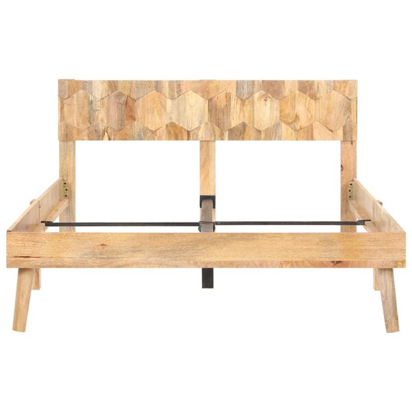 vidaXL Bedframe massief mangohout 120x200 cm