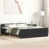 vidaXL Bedframe met hoofd- en voeteneinde zwart 120x190 cm