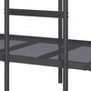 vidaXL Stapelbed zonder matras 90x200 cm staal zwart