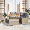 vidaXL Tuin Sofa Set met kussen met opslag 8 pcs Beige en Licht Grijs