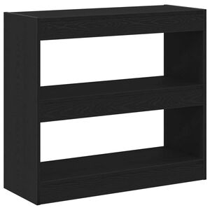 vidaXL Boekenkast 2 pcs Zwart Eiken 80 x 30 x 72 cm Bewerkt hout