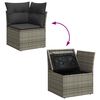 vidaXL 8-delige Loungeset met kussens poly rattan acacia grijs