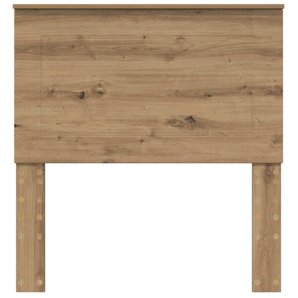 vidaXL Hoofdbord Artisan Eiken 75 cm Bewerkt hout