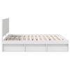 vidaXL Bedframe met hoofdeinde Wit 180 x 200 cm Massief grenenhout