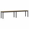 vidaXL Bank Ambachtelijk eiken 200 x 35 x 45 cm Bewerkt hout