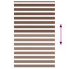 vidaXL Zebra rolgordijn 140x230 cm stofbreedte 135,9cm polyester bruin