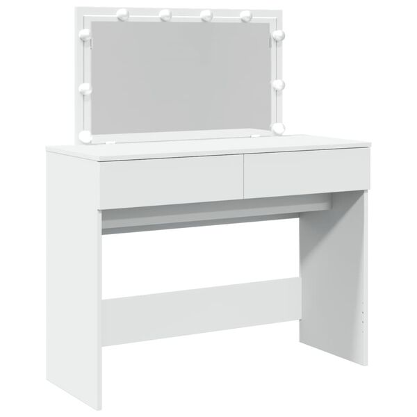 vidaXL Kaptafel met LED-verlichting 100x40x120 cm wit