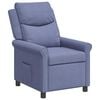 vidaXL Ligstoel Jeans Blauw 69 x 93 x 102 cm Stof