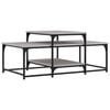vidaXL Salontafel 102x60x45 cm bewerkt hout grijs sonoma eikenkleurig